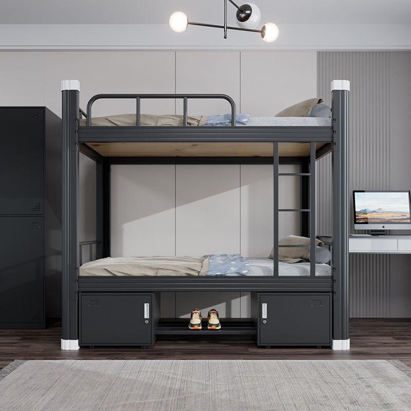 Modern adult metal bunk beds with ladder