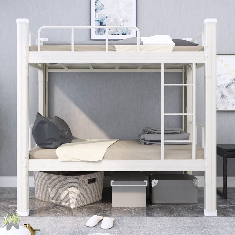 Modern adult metal bunk beds with ladder