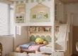 High-quality solid wood girls’ wooden bunk beds for bedroom