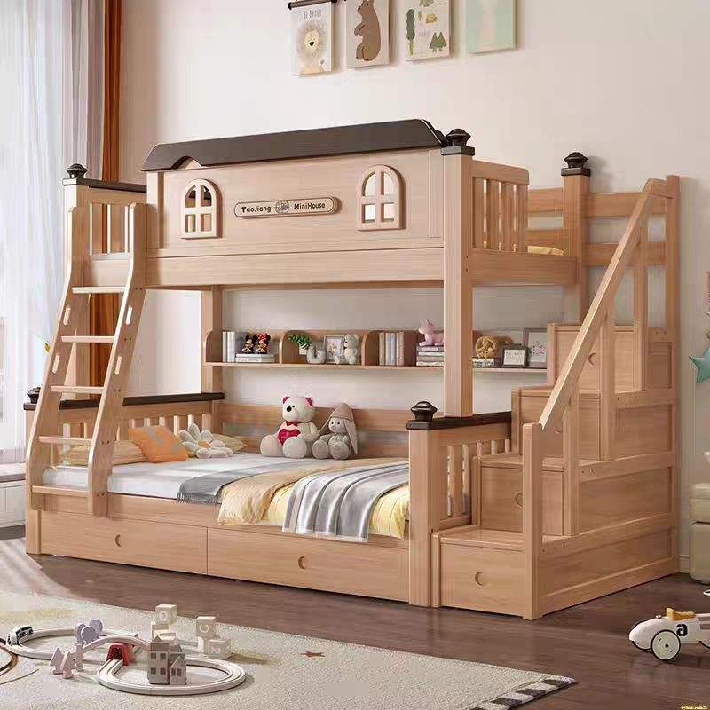 Bedroom furniture solid wood children’s bunk beds