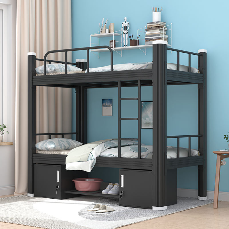 Detachable adult dormitory metal bunk beds