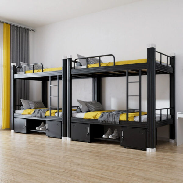 Detachable adult dormitory metal bunk beds