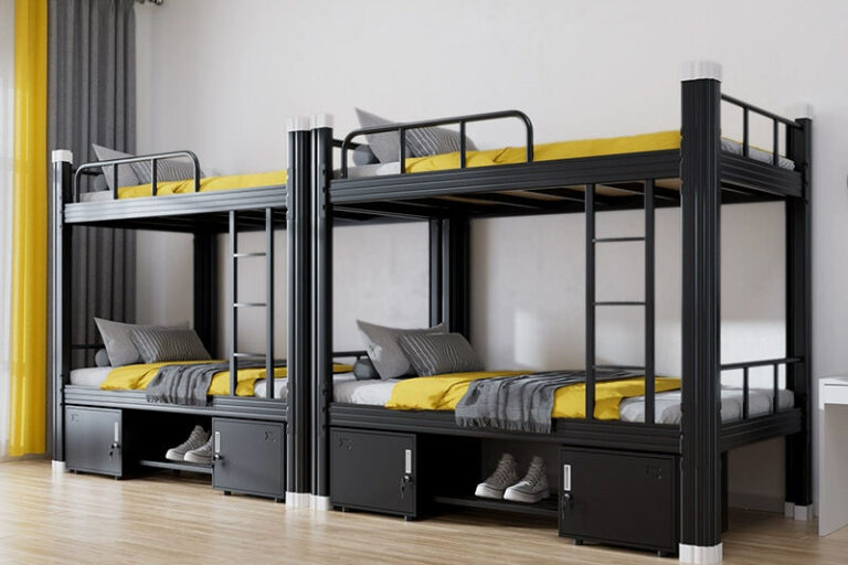 Detachable adult dormitory metal bunk beds