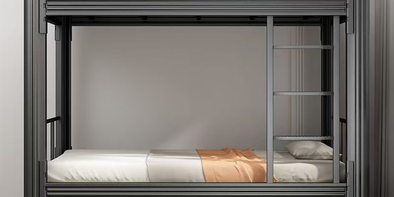 Student dormitory metal bunk beds for shared rooms