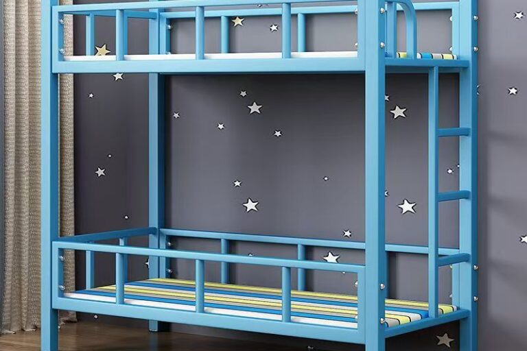 Children’s metal bunk beds for kindergarten nap rooms