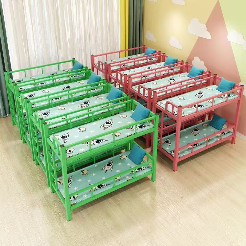 Children’s metal bunk beds for kindergarten nap rooms