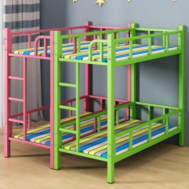 Children’s metal bunk beds for kindergarten nap rooms