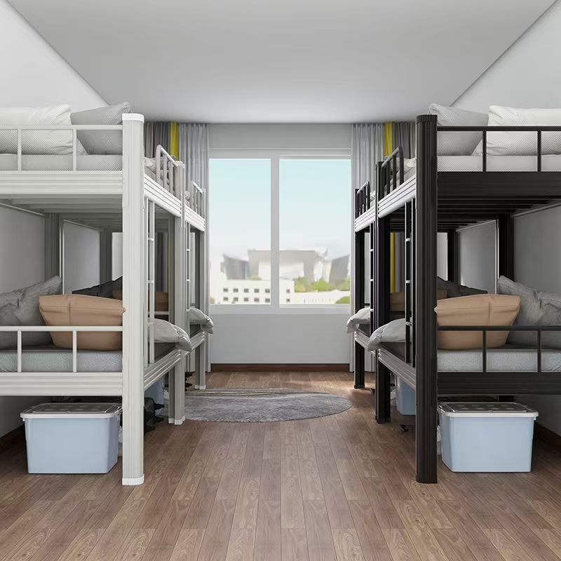 Heavy-duty metal bunk beds for dormitory housing