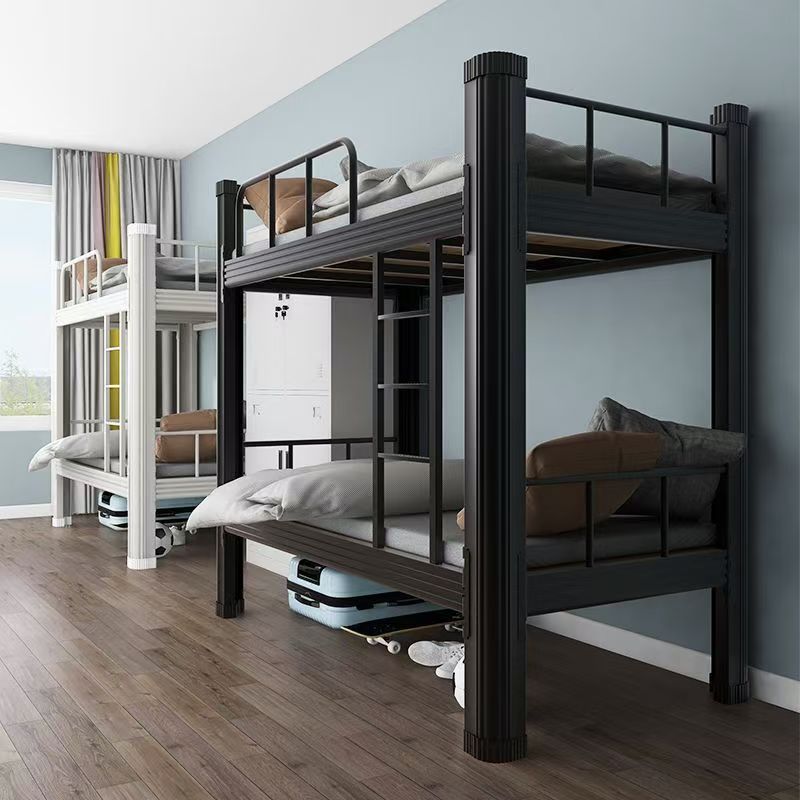 Heavy-duty metal bunk beds for dormitory housing