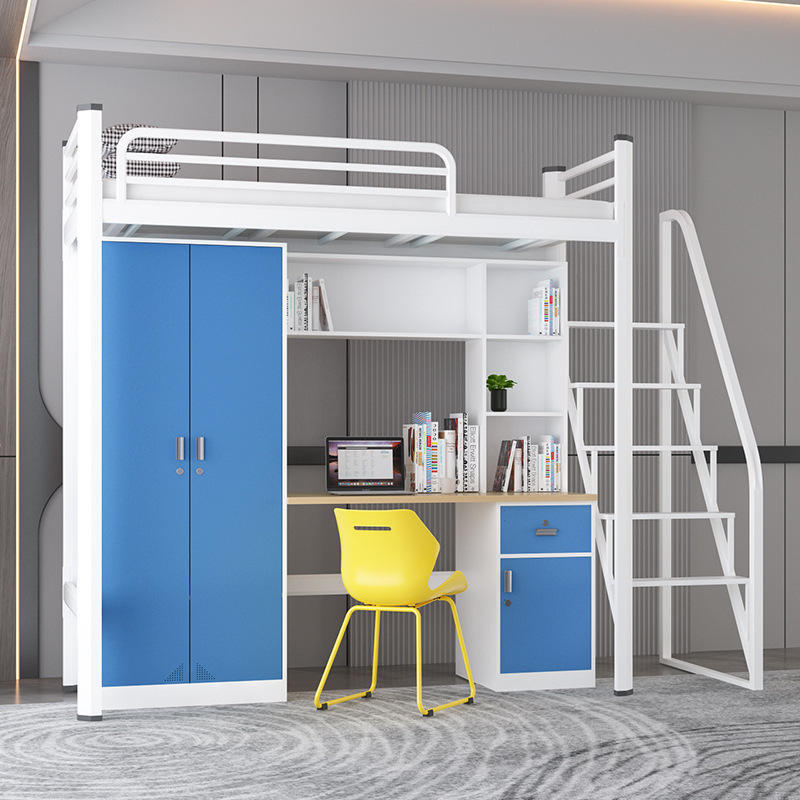 Modern metal loft beds for dormitories and apartments