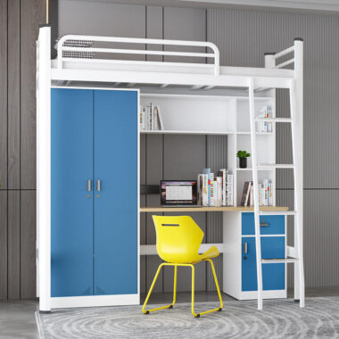 Modern metal loft beds for dormitories and apartments