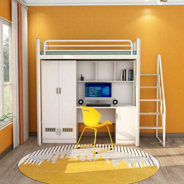 Modern metal loft beds for dormitories and apartments
