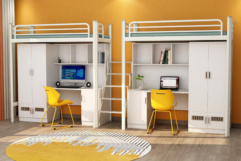 Modern metal loft beds for dormitories and apartments