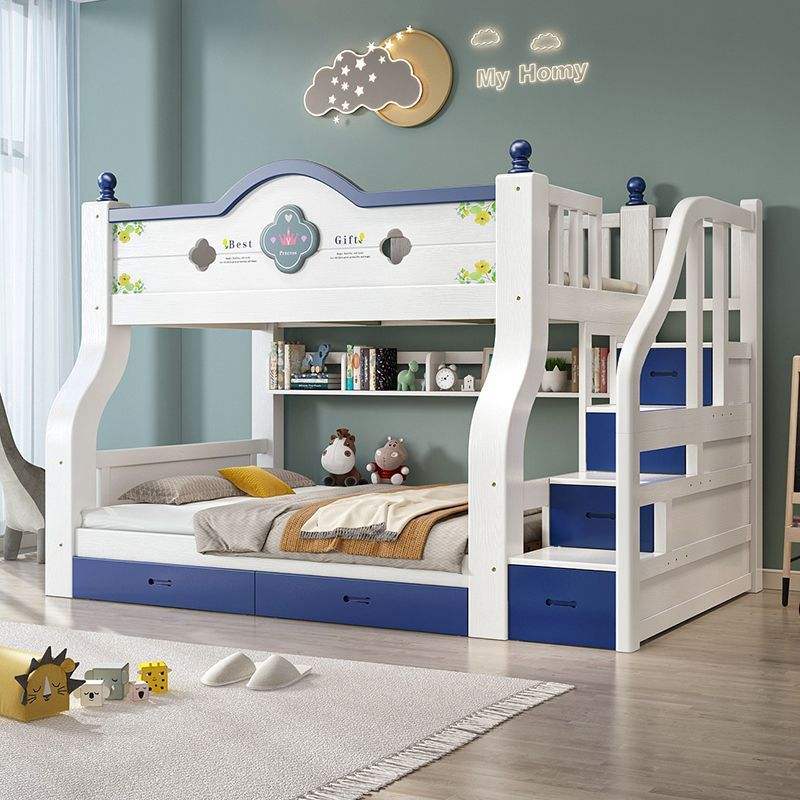 High-quality solid wood modern style children’s bunk beds