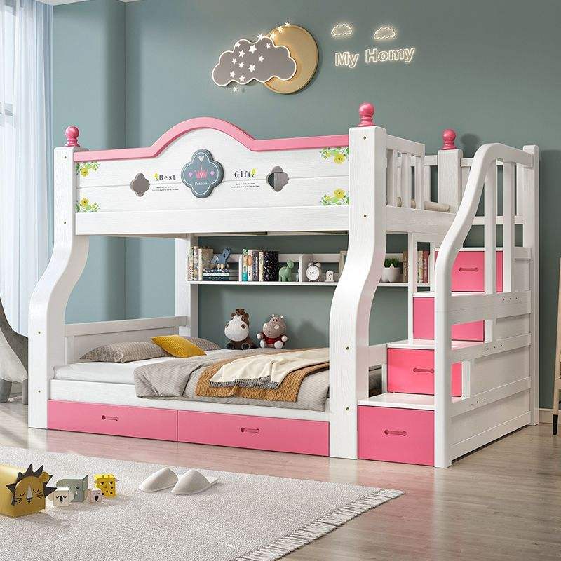 High-quality solid wood modern style children’s bunk beds