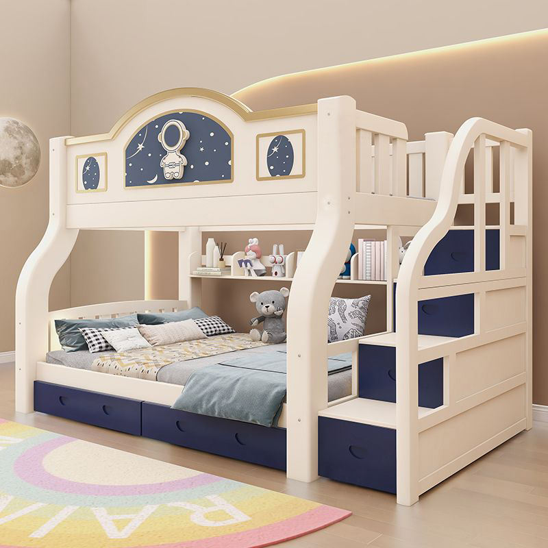 High-quality solid wood modern style children’s bunk beds