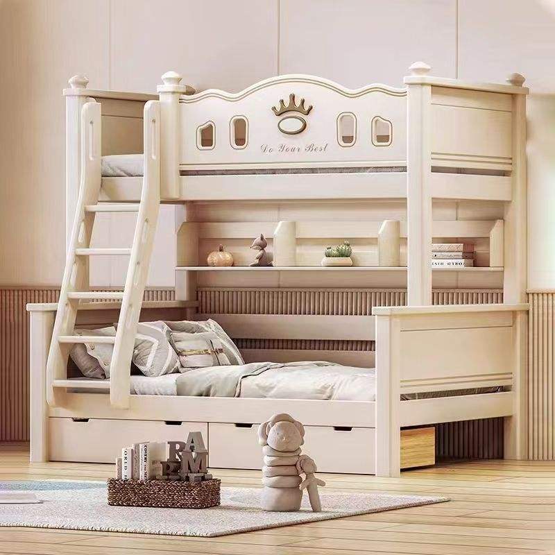Latest design solid wood children’s wooden bunk beds