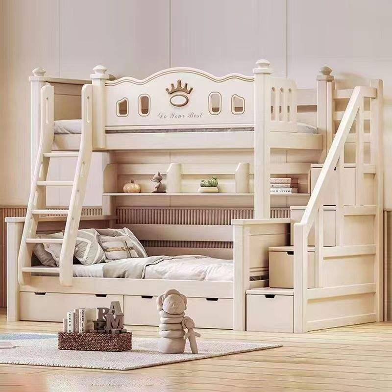 Latest design solid wood children’s wooden bunk beds
