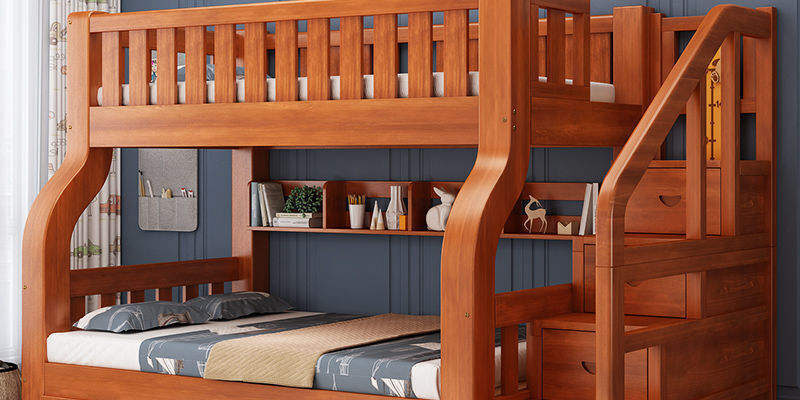 Solid wood children’s wooden bunk beds furniture design