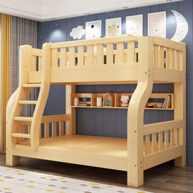 Solid wood children’s wooden bunk beds furniture design
