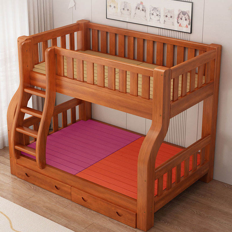 Solid wood children’s wooden bunk beds furniture design