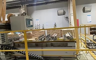 State-of-the-art machinery used for bunk bed production