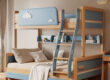 Luxury solid wood children’s wooden bunk beds wholesale