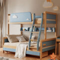Luxury solid wood children’s wooden bunk beds wholesale