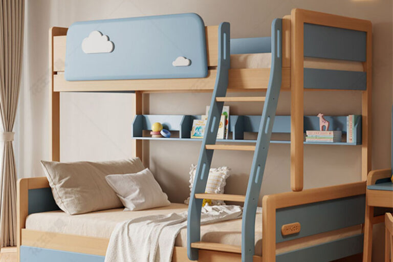 Luxury solid wood children’s wooden bunk beds wholesale