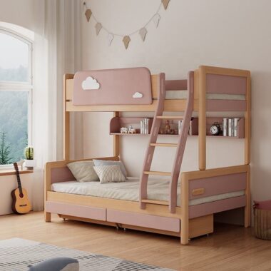 Luxury solid wood children’s wooden bunk beds wholesale