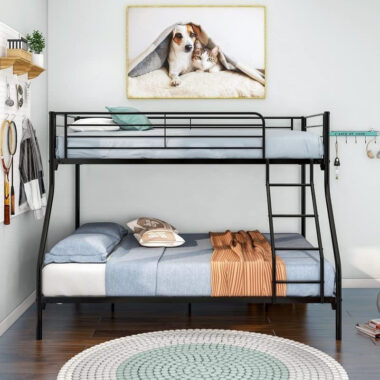Adjustable modern design adult metal bunk beds