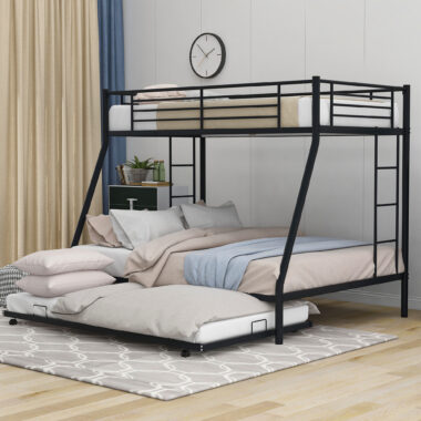 Durable modern design children’s metal bunk beds