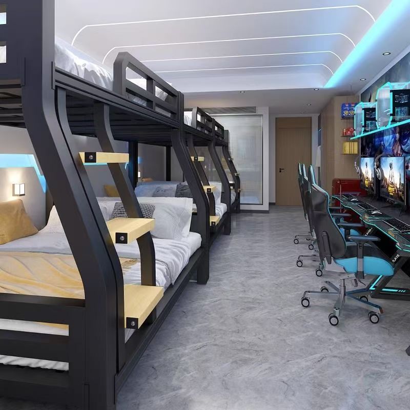 Reinforced heavy-duty adult metal bunk beds