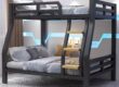 Reinforced heavy-duty adult metal bunk beds