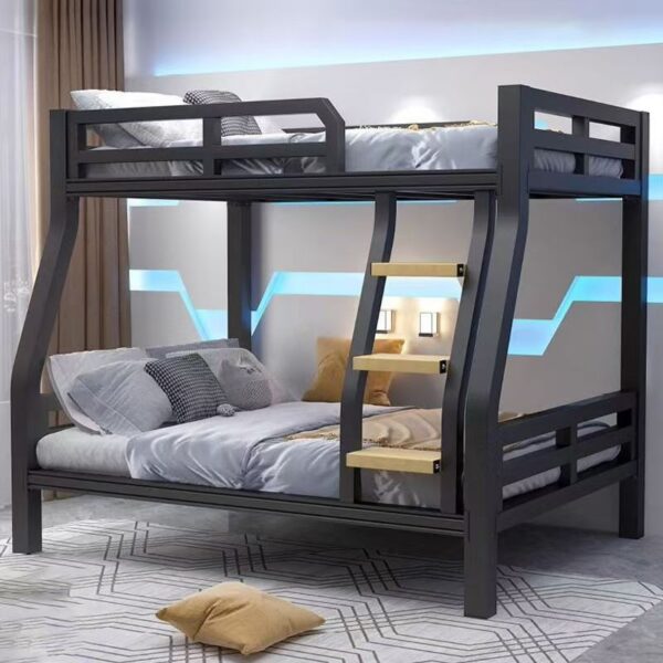 Reinforced heavy-duty adult metal bunk beds