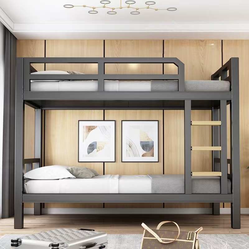 Reinforced heavy-duty adult metal bunk beds