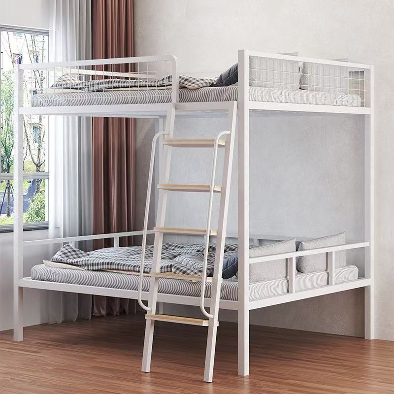 Space-saving adult metal bunk beds for small apartments