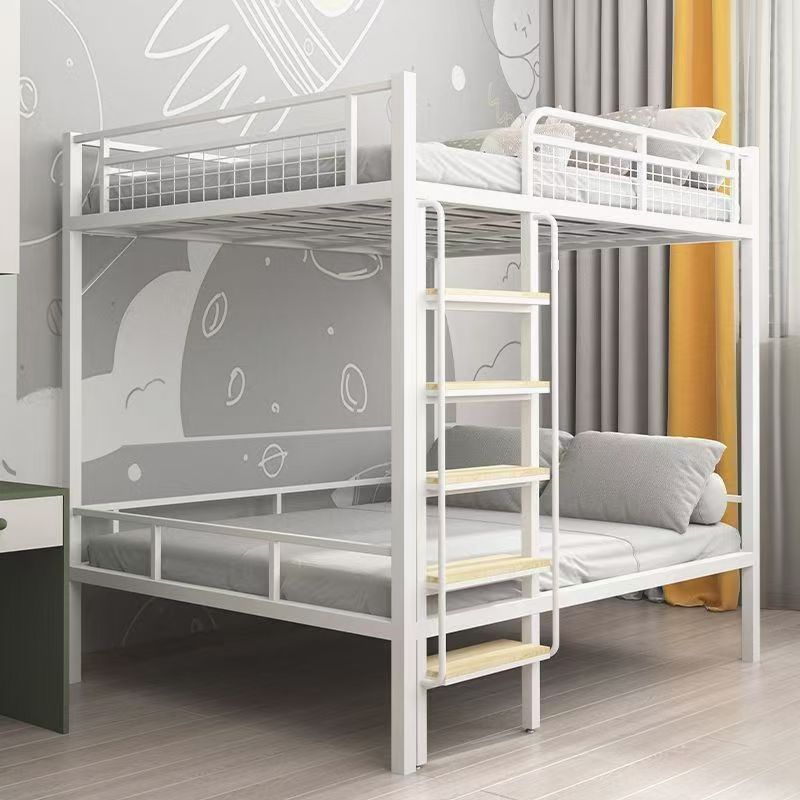 Space-saving adult metal bunk beds for small apartments