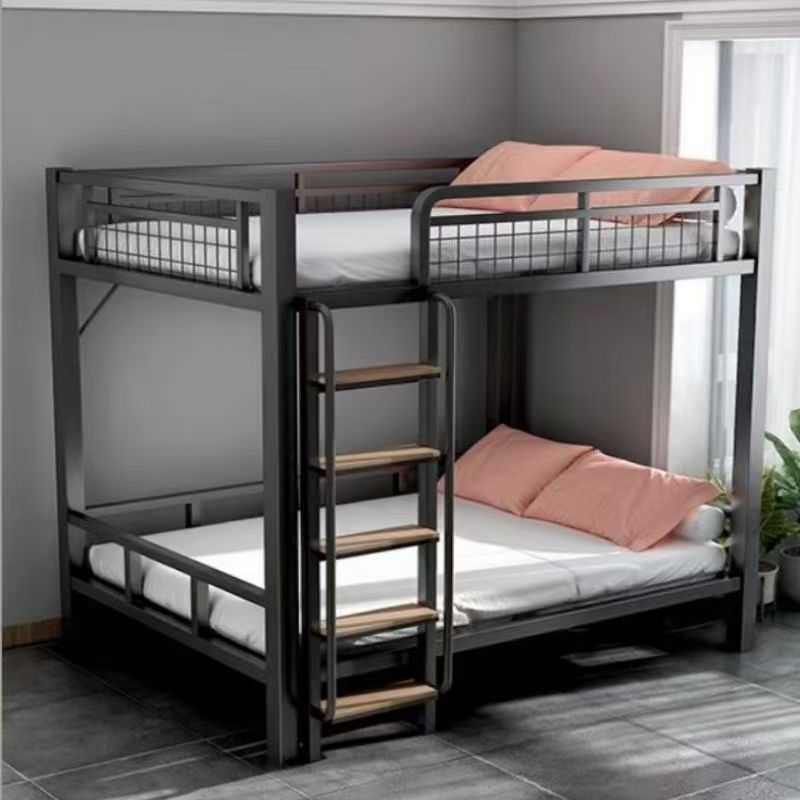 Space-saving adult metal bunk beds for small apartments