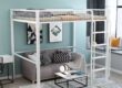 Metal loft beds for small apartment spaces