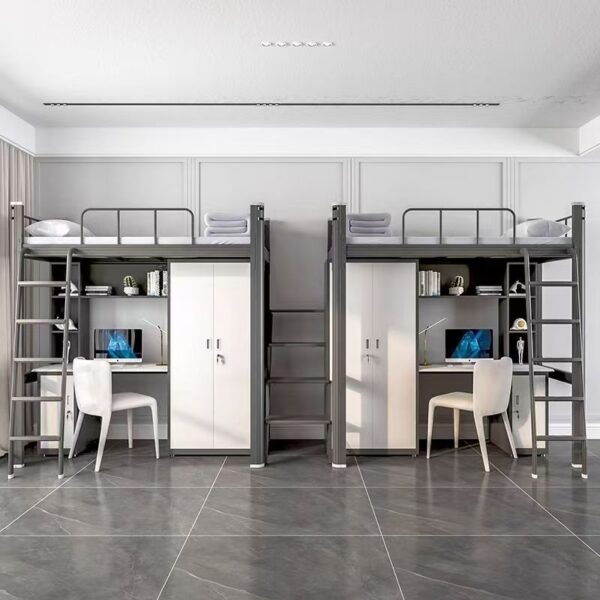 Loft beds for school dormitories and small apartments