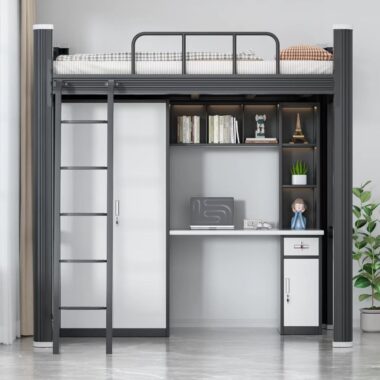 Loft beds for school dormitories and small apartments