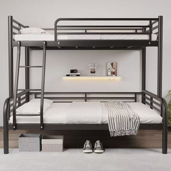 Reinforced heavy-duty metal bunk beds for dormitories