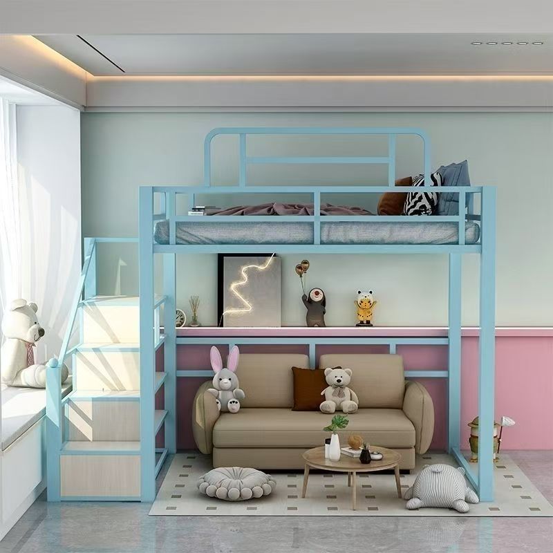 Creative iron loft beds for modern bedrooms