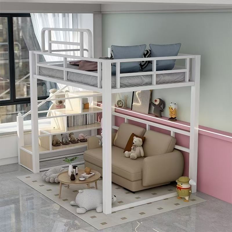 Creative iron loft beds for modern bedrooms