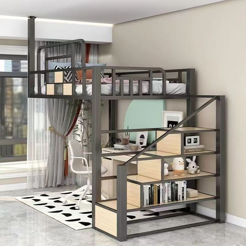 Creative iron loft beds for modern bedrooms