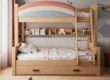 Luxury modern solid wood children’s wooden bunk beds