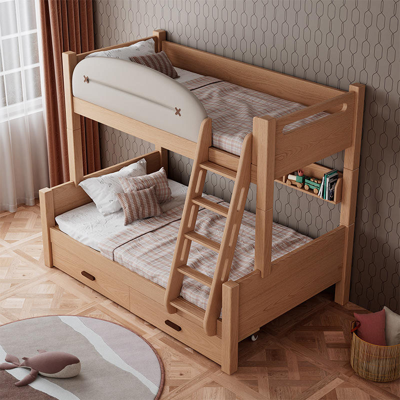 Luxury modern solid wood children’s wooden bunk beds