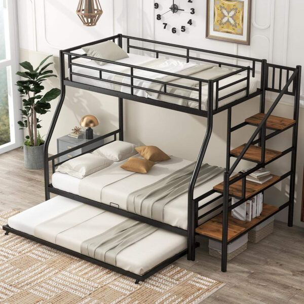 Modern adult metal bunk beds for dormitories