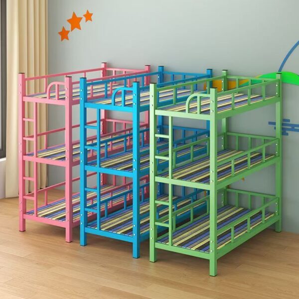 Kindergarten children’s triple bunk beds for nap rooms